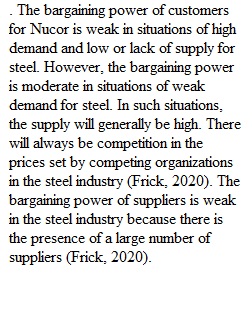 Case 3 Nucor Corporation in 2018